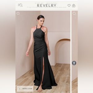 Revelry Fallon Crepe Dress black size 8 brand new!